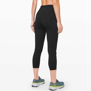 Lululemon Fast and Free High-Rise Crop II 23" *Non-Reflective
Black